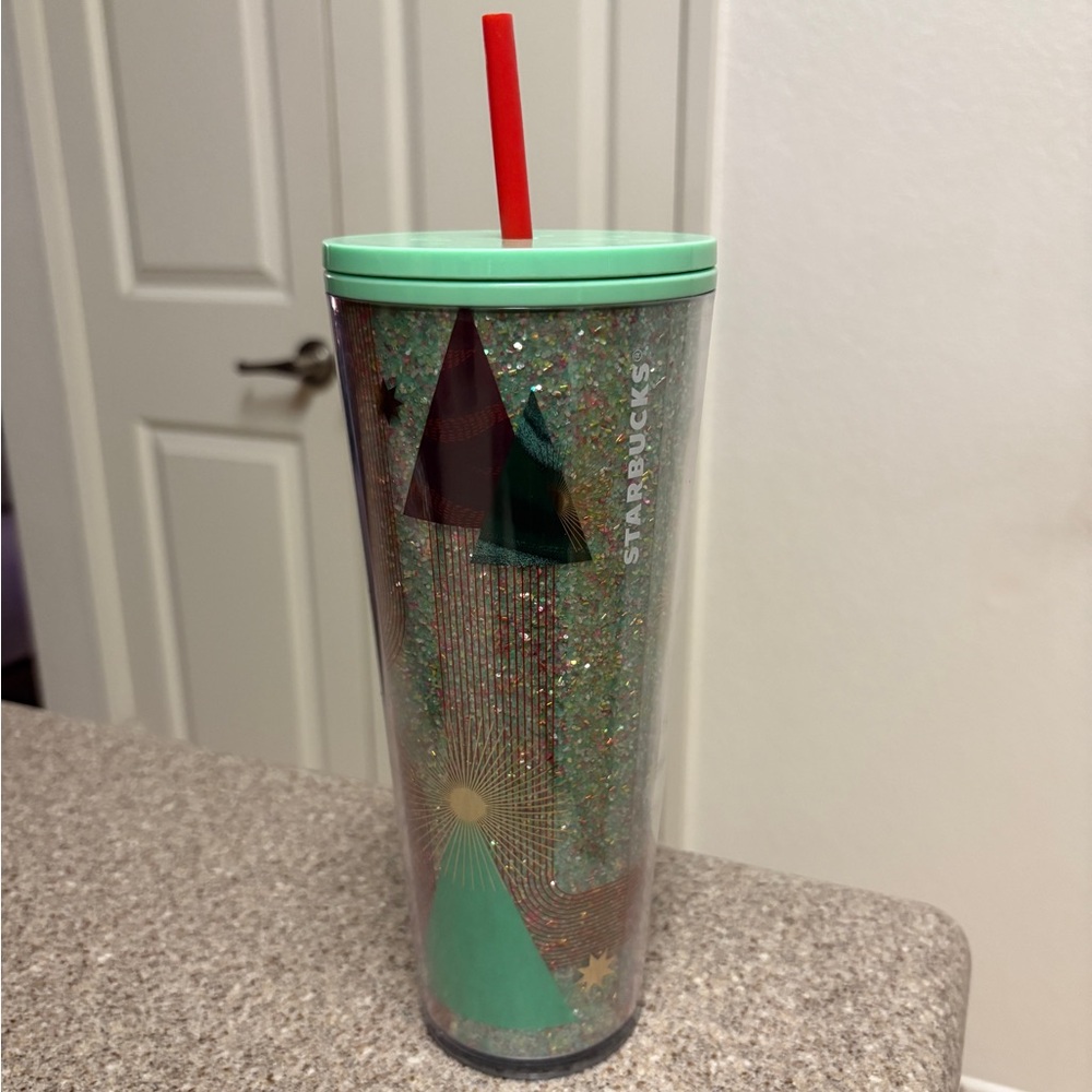 Starbucks 2020 Glitter Christmas Tree Tumbler Cup